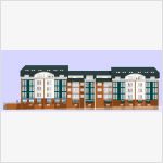 Фасад жилого многоквартирного дома