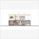 Проект загородного особняка (фасад А-Б)