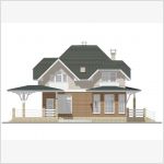 Проект коттеджа (фасад Б-А)