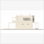 Проект загородного особняка (фасад Б-А)