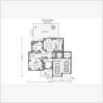 Проект загородного особняка (план 1го этажа)