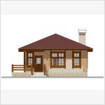 Проект загородного дома (фасад 1-2)