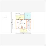 Проект загородного особняка (план 1го этажа)